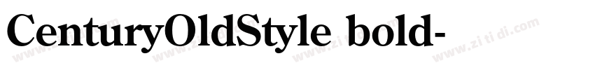 CenturyOldStyle bold字体转换